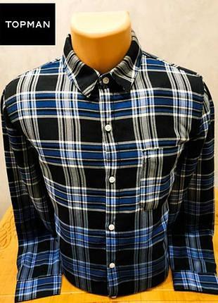 Класна стильна сорочка у клітинку легендарного британського бренду topman,вир-во туреччина