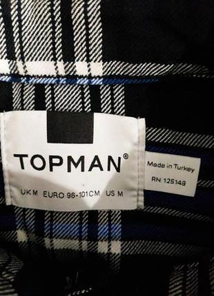 Классная стильная рубашка в клетку легендарного британского бренда topman,вир-во туреченья4 фото
