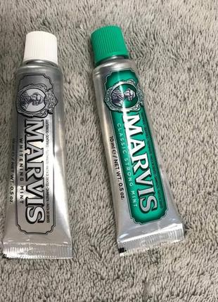 Marvis whitening mint  та the mints classic зубна паста з відбілюючим ефектом1 фото