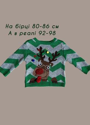 Рождественский праздничный новогодний свитер