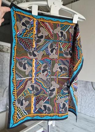 Японский яркий платок balarinji коала