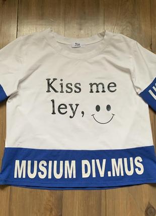 Футболка кроп топ на 158-164 р.