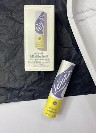 Скраб-бальзам для губ lanolips lemonaid scrubba balm