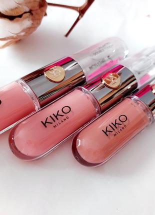 Подвійна помада kiko, подвійний блиск kiko, unlimited double touch kiko milano 101, 129, блиск 101 kiko, блиск 129 kiko