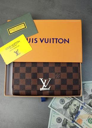 Женский кошелек louis vuitton lux качество в стильной фирменной коробке.