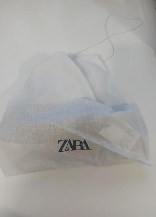 Шлепанцы zara в бежевом цвете