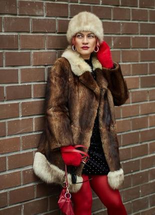 Шубка из норки vintage fur coat