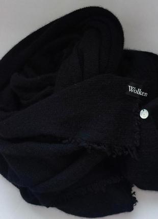 100% кашемір шарф wolkenschal kaschmir чорного кольору4 фото
