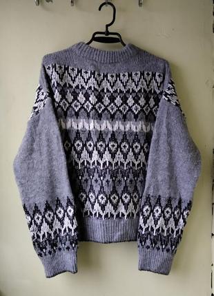Оригинальный теплый джемпер в норвежском стиле от бренда mango свитер2 фото