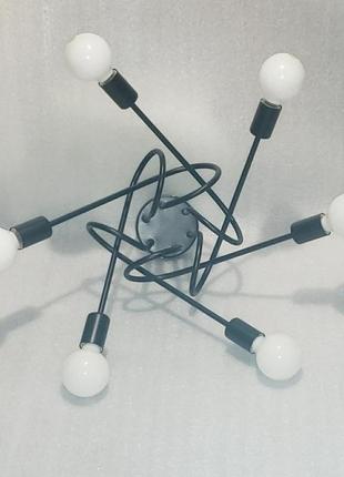 Лофт люстра на 6 ламп