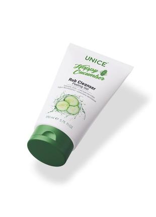 Гель - пілінг з екстрактом огірка unice, 170 ml