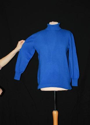 Гольф шерстяной свитер  кофта теплый воротник с отворотом