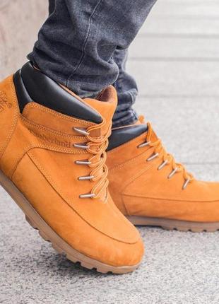 Ботинки мужские нубук timberland - рижий