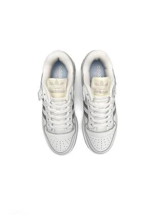 Женские кроссовки adidas forum 84 low white grey женккие кеды адедас форб бенлиэ с серим5 фото