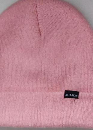 Шапка-біні  pull& bear рожевого кольору5 фото