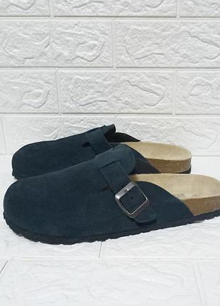 Кожаные закрытые сабо биркеншток