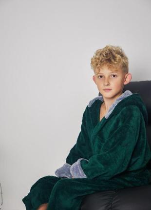 Халат детский махровый для мальчика. зимние халаты для детей и подростков.9 фото