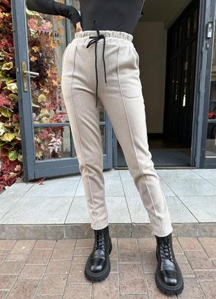 Классные теплые брюки женские молодежные костюмная шерсть 🤌6 фото