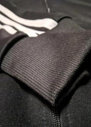 Спортивный костюм adidas зимний черный с лампасами xxxl5 фото