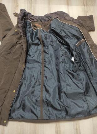 Тепла демісезонна куртка оверсайз на тонкому синтепоні, ботал6 фото