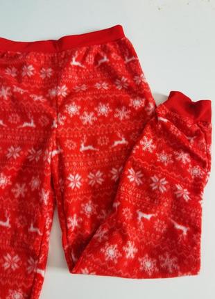 Брендові домашні теплі флісові штани на дівчинку 8-9 років4 фото