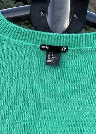 H&m стильний в’язаний/ коси светр кофта фуксія альпака акріл віскоза s5 фото