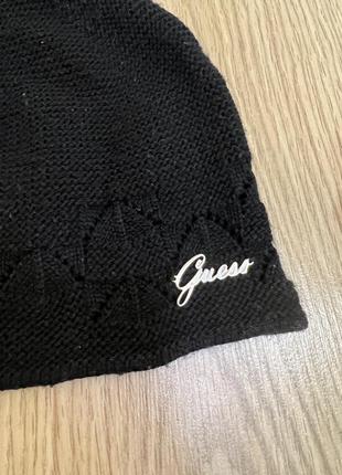 Шапка чорна guess2 фото