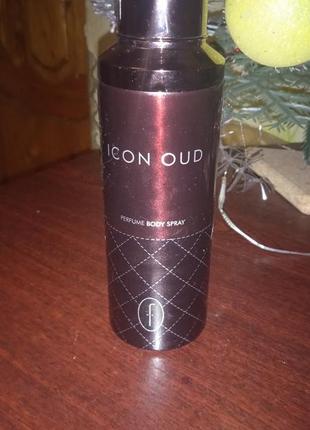 Чоловічий парфумований спрей для тіла flavia parfum icon oud