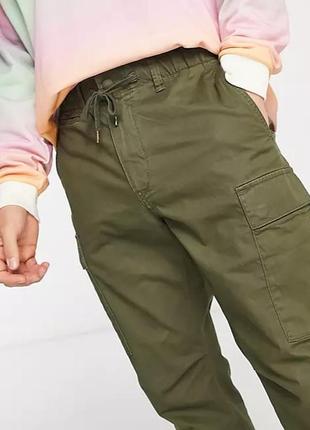 Штаны карго polo ralph lauren slim fit cargo trousers dark green