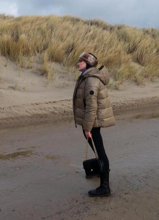 Теплый ультралегкий пуховик пуфер zara