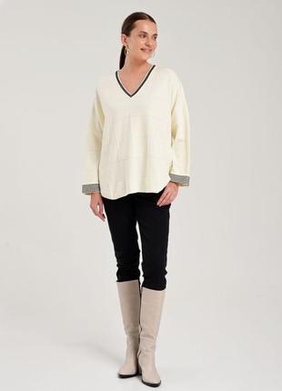 Кофточка джемпер батал вільного модного крою