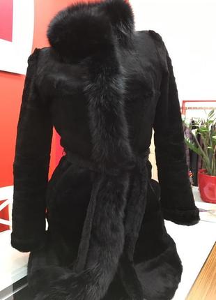 Шуба натуральний бобрика узлісся песець