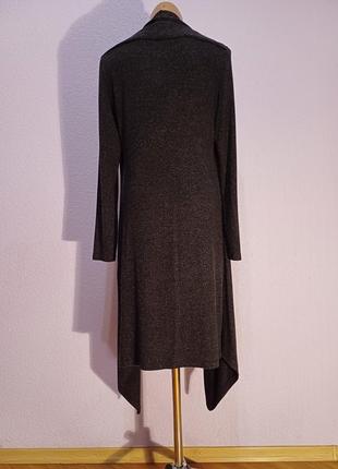 Шикарное теплое платье с имитацией кардиган5 фото