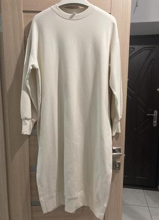 Платье свитшот худи на флисе h&m