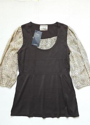 Суперова кофточка з шифоновими рукавами 3/4 m&s