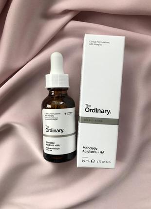 Легкий пилинг с миндальной кислотой the ordinary - mandelic acid 10% + ha, 30 ml1 фото