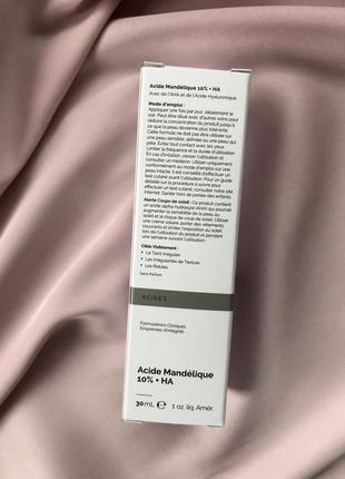 Легкий пилинг с миндальной кислотой the ordinary - mandelic acid 10% + ha, 30 ml7 фото