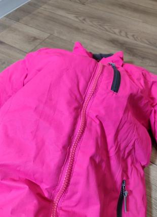 Куртка  рожева лижна термо зима y. f. k. 146 152 рост 10 12 лет дулки девочке9 фото