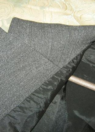 Шерстяной тренч пиджак удлиненный7 фото