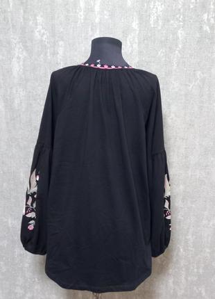 Вышиванка,рубашка с цветочным принтом,блуза с орнаментом .2 фото