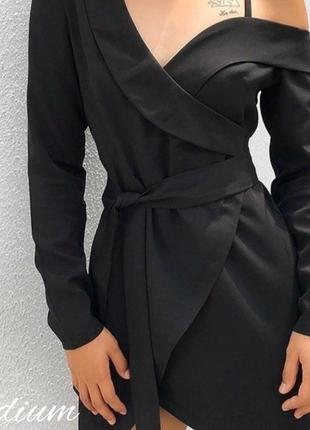 Чорна сукня піджак2 фото