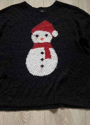 Кофта светр новорічний великий розмір