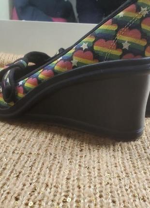 Schuh туфлі на танцетці різнокольорові3 фото