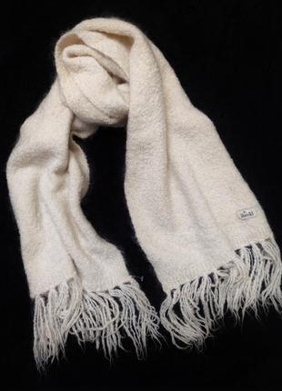 Мохеровий вовняний шарф із домішкою кашеміру roeckl /7207/
