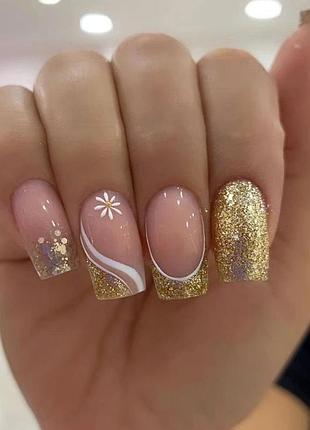 Накладные ногти 24 шт. + клей для ногтей