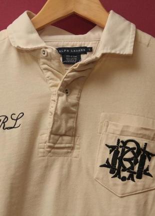 Polo ralph lauren longsleve  m-l толстовка из молочного хлопка6 фото