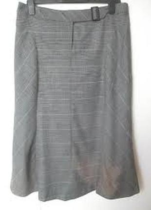Стильная шерстяная юбка миди. jaeger. оригинал1 фото
