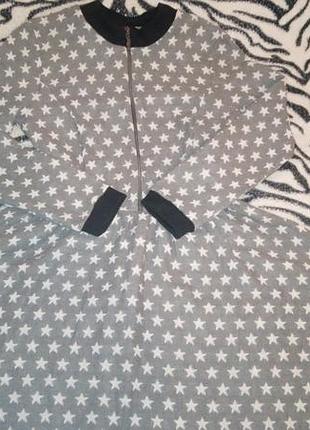 📢распродажа 🩵теплое платье сонце-клеш на 44-46