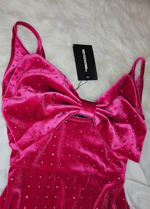 Платье бархатное, с камушками 🥰