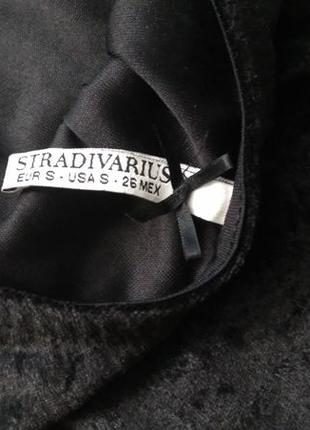 Черная женская велюровая кофточка от stradivarius. размер xs-s4 фото